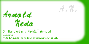 arnold nedo business card